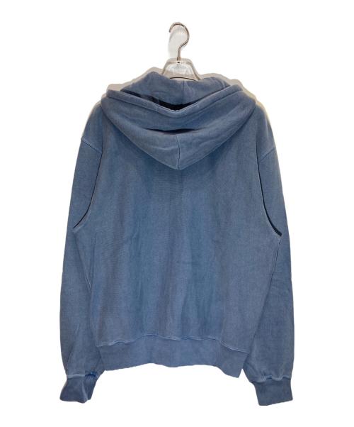 stussy（ステューシー）stussy (ステューシー) Smooth Stock Pig Dyed Zip Hoodie ブルー サイズ:Lの古着・服飾アイテム