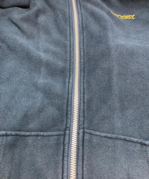 stussy（ステューシー）stussy (ステューシー) ロゴ刺繍ジップパーカー ネイビー サイズ:XLの古着・服飾アイテム