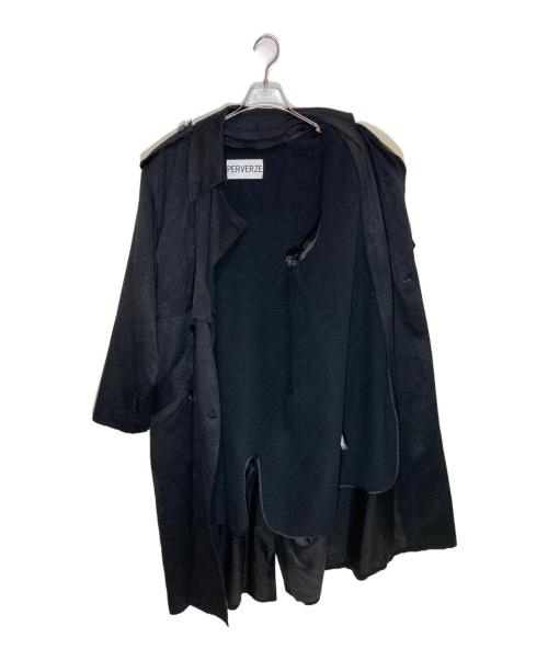 PERVERZE（パーバーズ）PERVERZE (パーバーズ) ロングコート ブラック サイズ:SIZE Freeの古着・服飾アイテム