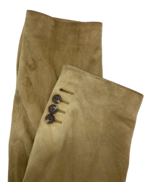 POLO RALPH LAUREN（ポロ・ラルフローレン）POLO RALPH LAUREN (ポロ・ラルフローレン) スウェードレザーテーラードジャケット ベージュ サイズ:SIZE 40Rの古着・服飾アイテム