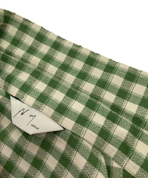 ANCELLM（アンセルム）ANCELLM (アンセルム) C/R CHECK OVER SHIRT グリーン×ベージュ サイズ:2の古着・服飾アイテム