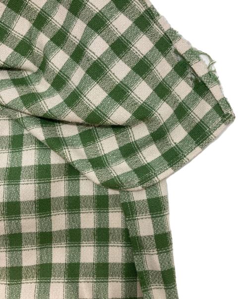 ANCELLM（アンセルム）ANCELLM (アンセルム) C/R CHECK OVER SHIRT グリーン×ベージュ サイズ:2の古着・服飾アイテム