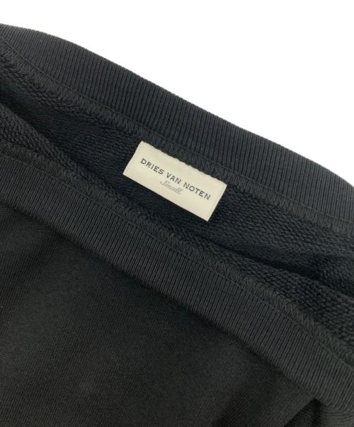 DRIES VAN NOTEN（ドリスヴァンノッテン）DRIES VAN NOTEN (ドリスヴァンノッテン) クルーネックスウェット ブラック サイズ:Sの古着・服飾アイテム