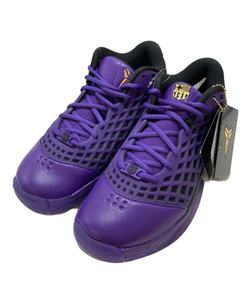 NIKE（ナイキ）NIKE (ナイキ) FC BARCELONA (バルセロナ) KOBE 3 LOW PROTRO BLACK/METALLIC GOLD-ELECTRO PURPLE パープル×ブラック サイズ:SIZE 27.5cmの古着・服飾アイテム