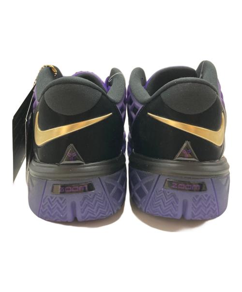 NIKE（ナイキ）NIKE (ナイキ) FC BARCELONA (バルセロナ) KOBE 3 LOW PROTRO BLACK/METALLIC GOLD-ELECTRO PURPLE パープル×ブラック サイズ:SIZE 27.5cmの古着・服飾アイテム