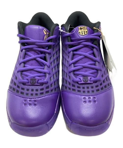NIKE（ナイキ）NIKE (ナイキ) FC BARCELONA (バルセロナ) KOBE 3 LOW PROTRO BLACK/METALLIC GOLD-ELECTRO PURPLE パープル×ブラック サイズ:SIZE 27.5cmの古着・服飾アイテム