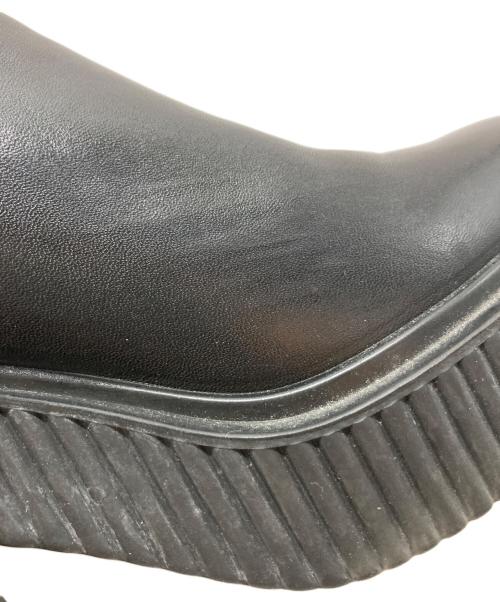 ECCO（エコー）ECCO (エコー) FLUTED HEEL ブラック サイズ:SIZE US4-4.5の古着・服飾アイテム