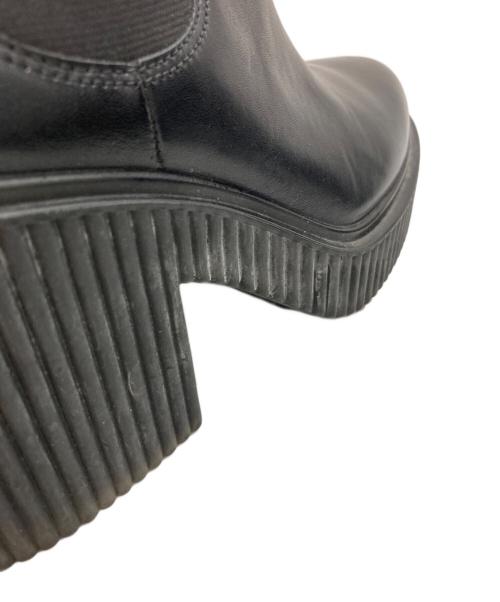 ECCO（エコー）ECCO (エコー) FLUTED HEEL ブラック サイズ:SIZE US4-4.5の古着・服飾アイテム