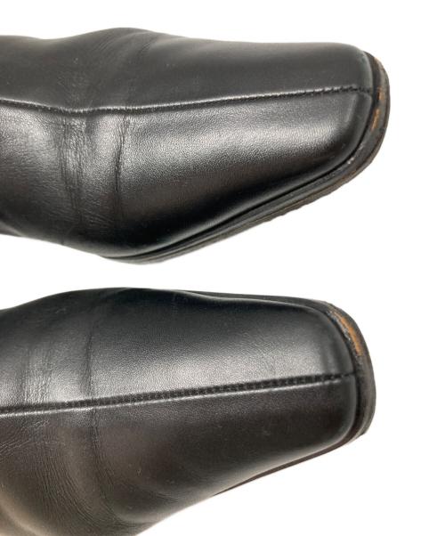 HERMES（エルメス）HERMES (エルメス) H金具ロングレザーブーツ ブラック サイズ:SIZE 35の古着・服飾アイテム
