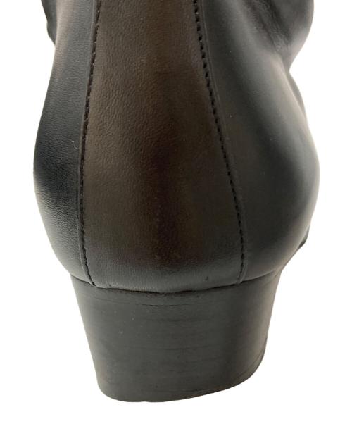 HERMES（エルメス）HERMES (エルメス) H金具ロングレザーブーツ ブラック サイズ:SIZE 35の古着・服飾アイテム