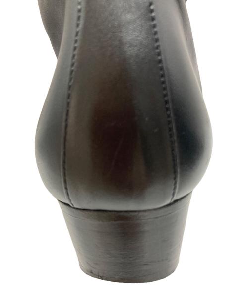 HERMES（エルメス）HERMES (エルメス) H金具ロングレザーブーツ ブラック サイズ:SIZE 35の古着・服飾アイテム