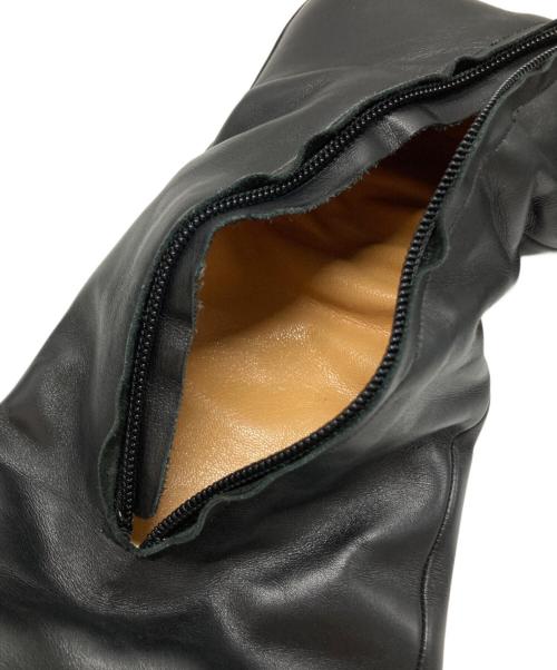 HERMES（エルメス）HERMES (エルメス) H金具ロングレザーブーツ ブラック サイズ:SIZE 35の古着・服飾アイテム
