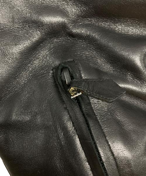 HERMES（エルメス）HERMES (エルメス) H金具ロングレザーブーツ ブラック サイズ:SIZE 35の古着・服飾アイテム