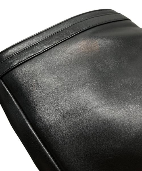 HERMES（エルメス）HERMES (エルメス) H金具ロングレザーブーツ ブラック サイズ:SIZE 35の古着・服飾アイテム