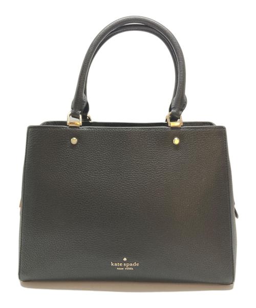 Kate Spade（ケイトスペード）Kate Spade (ケイトスペード) レイラ ミディアムトリプルコンパートメントサッチェル ブラック サイズ:-の古着・服飾アイテム