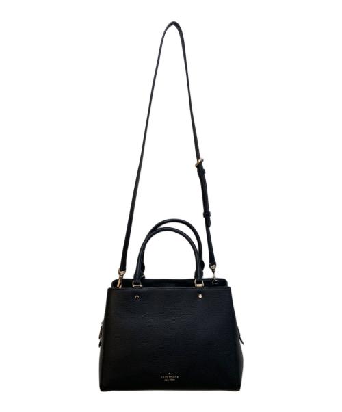 Kate Spade（ケイトスペード）Kate Spade (ケイトスペード) レイラ ミディアムトリプルコンパートメントサッチェル ブラック サイズ:-の古着・服飾アイテム
