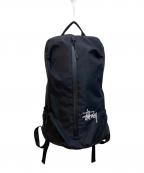 stussyステューシー）の古着「25L BACKPACK」｜ブラック