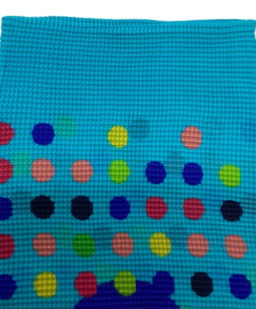 me ISSEY MIYAKE（ミーイッセイ ミヤケ）me ISSEY MIYAKE (ミーイッセイ ミヤケ) ドット柄プリーツカットソー ブルー サイズ:SIZE Freeの古着・服飾アイテム