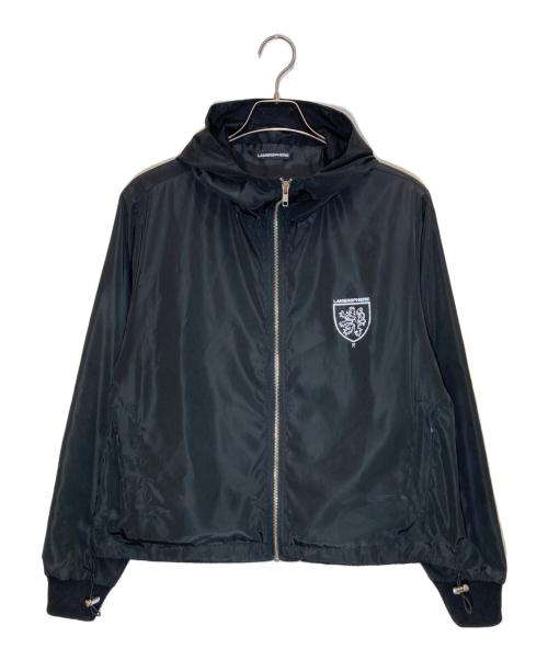 LAMERSPHERE（ラマースフィア）LAMERSPHERE (ラマースフィア) エンブレムロゴナイロンジャケット ブラック サイズ:Sの古着・服飾アイテム