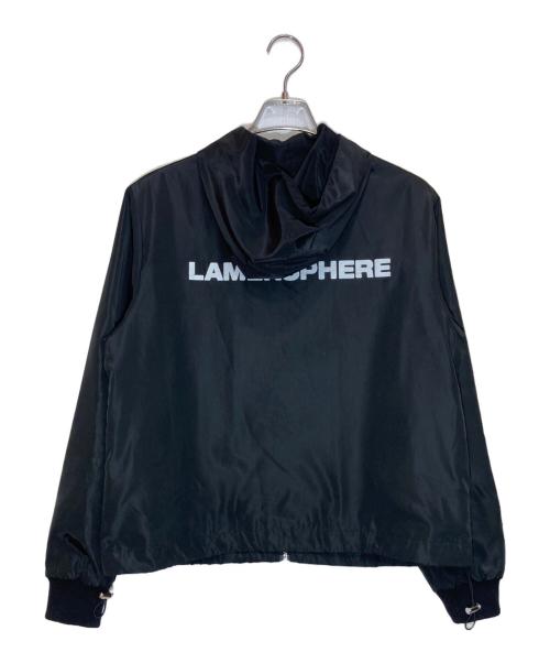 LAMERSPHERE（ラマースフィア）LAMERSPHERE (ラマースフィア) エンブレムロゴナイロンジャケット ブラック サイズ:Sの古着・服飾アイテム