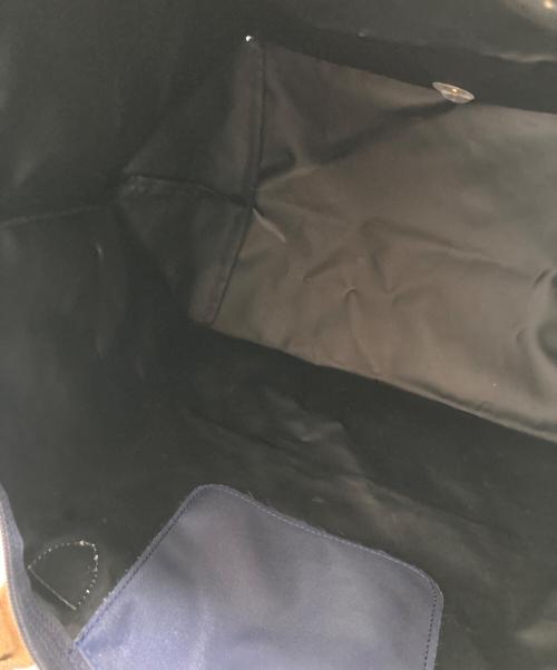 LONGCHAMP（ロンシャン）LONGCHAMP (ロンシャン) ル プリアージュ ネイビー×ブラウン サイズ:-の古着・服飾アイテム