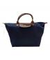 LONGCHAMP（ロンシャン）の古着「ル プリアージュ」｜ネイビー×ブラウン