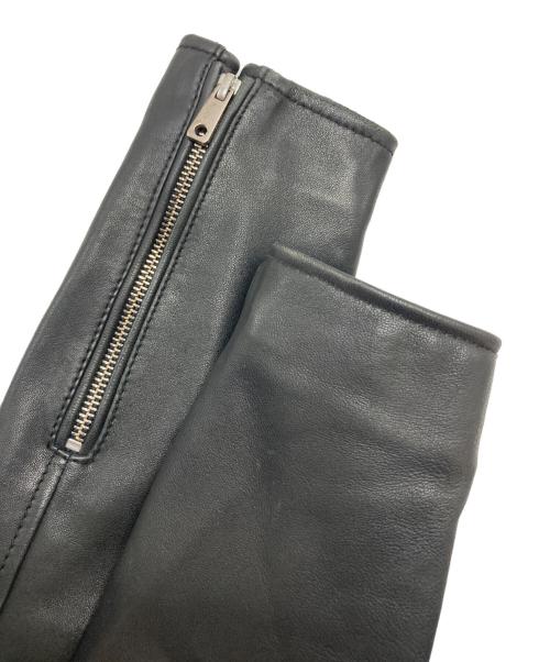 UNITED TOKYO（ユナイテッドトーキョー）UNITED TOKYO (ユナイテッドトーキョー) ラムレザーシングルライダースジャケット ブラック サイズ:2の古着・服飾アイテム