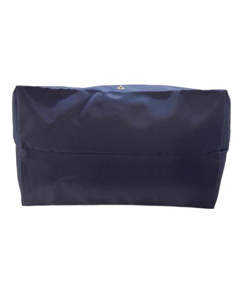 LONGCHAMP（ロンシャン）LONGCHAMP (ロンシャン) ルプリアージュトートバッグ ネイビー×ブラウンの古着・服飾アイテム