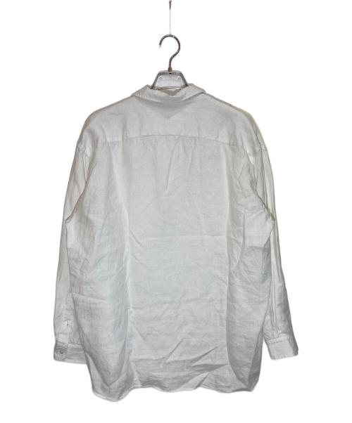LA BOUCLE（ラ ブークル）LA BOUCLE (ラ ブークル) リネンスキッパーシャツ ホワイト サイズ:1の古着・服飾アイテム