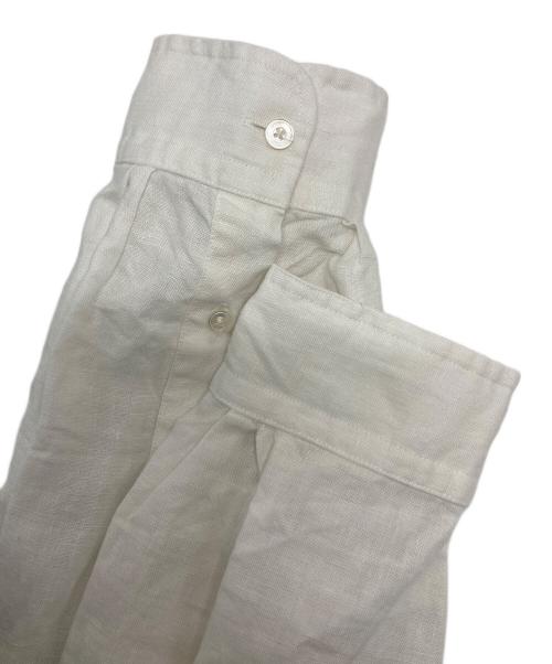 LA BOUCLE（ラ ブークル）LA BOUCLE (ラ ブークル) リネンスキッパーシャツ ホワイト サイズ:1の古着・服飾アイテム