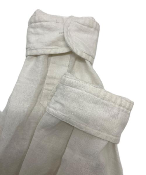 LA BOUCLE（ラ ブークル）LA BOUCLE (ラ ブークル) リネンスキッパーシャツ ホワイト サイズ:1の古着・服飾アイテム
