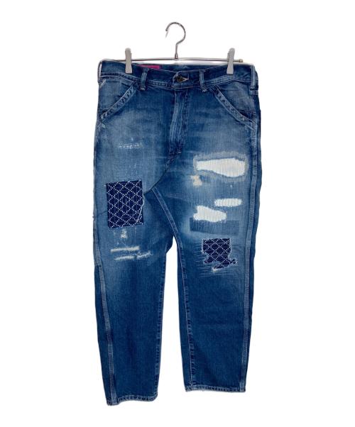UNITED ARROWS & SONS（ユナイテッドアローズ＆サンズ）UNITED ARROWS & SONS (ユナイテッドアローズ＆サンズ) 刺し子デニムパンツ インディゴ サイズ:Ⅼの古着・服飾アイテム