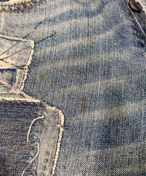 Denim & Supply Ralph Lauren（デニム＆サプライ ラルフローレン）DENIM & SUPPLY RALPH LAUREN (デニム＆サプライ ラルフローレン) リペア加工パッチワークデニムパンツ インディゴ サイズ:W33×L32の古着・服飾アイテム