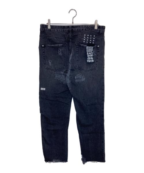 Ksubi（スビ）Ksubi (スビ) ダメージ加工デニムパンツ ブラック サイズ:34の古着・服飾アイテム