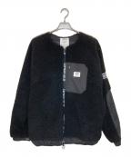 CAPTAINS HELMキャプテンズヘルム）の古着「NoCollar Boa Fleece Jacket」｜ブラック