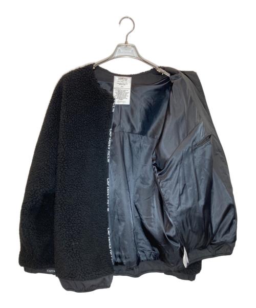 CAPTAINS HELM（キャプテンズヘルム）CAPTAINS HELM (キャプテンズヘルム) NoCollar Boa Fleece Jacket ブラック サイズ:SIZE Lの古着・服飾アイテム