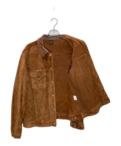 TENDERLOIN（テンダーロイン）TENDERLOIN (テンダーロイン) スウェードトラッカージャケット ブラウン サイズ:LARGEの古着・服飾アイテム