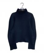 ISSEY MIYAKE meイッセイ ミヤケ ミー）の古着「タートルネックカットソー」｜ブラック