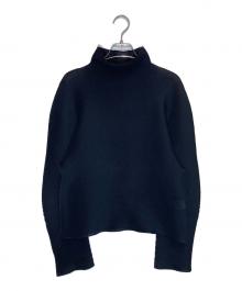 ISSEY MIYAKE me（イッセイ ミヤケ ミー）の古着「タートルネックカットソー」｜ブラック