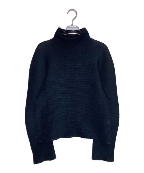 ISSEY MIYAKE me（イッセイ ミヤケ ミー）ISSEY MIYAKE me (イッセイ ミヤケ ミー) タートルネックカットソー ブラック サイズ:記載なしの古着・服飾アイテム