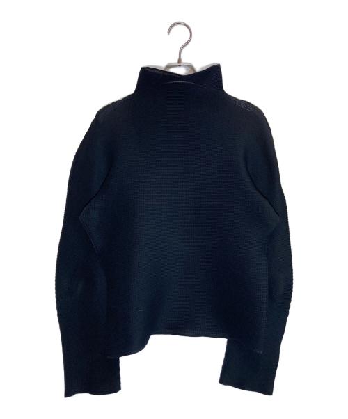 ISSEY MIYAKE me（イッセイ ミヤケ ミー）ISSEY MIYAKE me (イッセイ ミヤケ ミー) タートルネックカットソー ブラック サイズ:記載なしの古着・服飾アイテム
