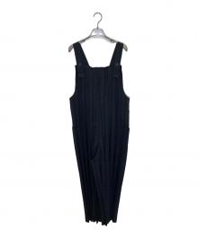 me ISSEY MIYAKE（ミーイッセイ ミヤケ）の古着「COLOR PLEATS BOTTOM JUMPSUIT」｜ブラック