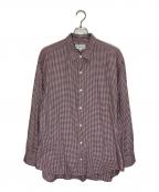 FOLL×JOURNAL STANDARDフォル×ジャーナルスタンダード）の古着「cotton cashmere gingham check daily shir」｜レッド
