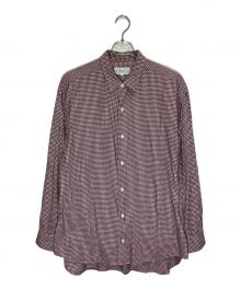 FOLL×JOURNAL STANDARD（フォル×ジャーナルスタンダード）の古着「cotton cashmere gingham check daily shir」｜レッド