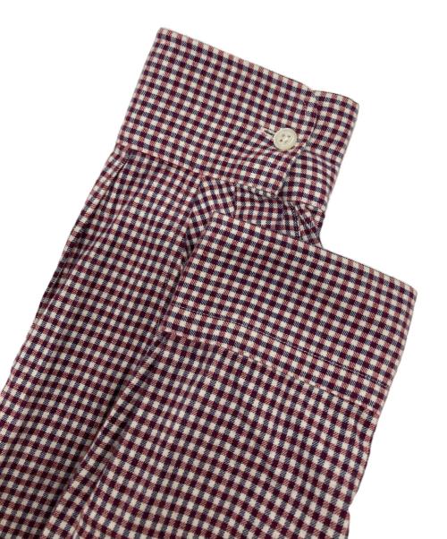 FOLL（フォル）FOLL (フォル) JOURNAL STANDARD (ジャーナルスタンダード) cotton cashmere gingham check daily shir レッド サイズ:3の古着・服飾アイテム