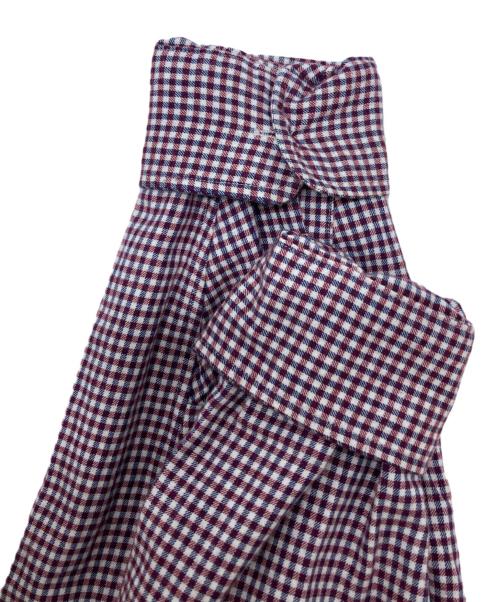 FOLL（フォル）FOLL (フォル) JOURNAL STANDARD (ジャーナルスタンダード) cotton cashmere gingham check daily shir レッド サイズ:3の古着・服飾アイテム