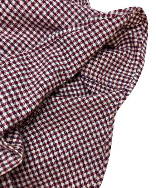 FOLL（フォル）FOLL (フォル) JOURNAL STANDARD (ジャーナルスタンダード) cotton cashmere gingham check daily shir レッド サイズ:3の古着・服飾アイテム