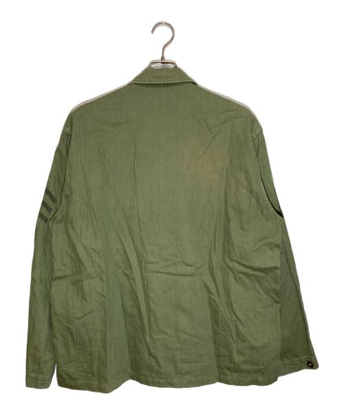 JOURNAL STANDARD（ジャーナルスタンダード）JOURNAL STANDARD (ジャーナルスタンダード) ヘリンボーンツイルミリタリージャケット オリーブ サイズ:Lの古着・服飾アイテム