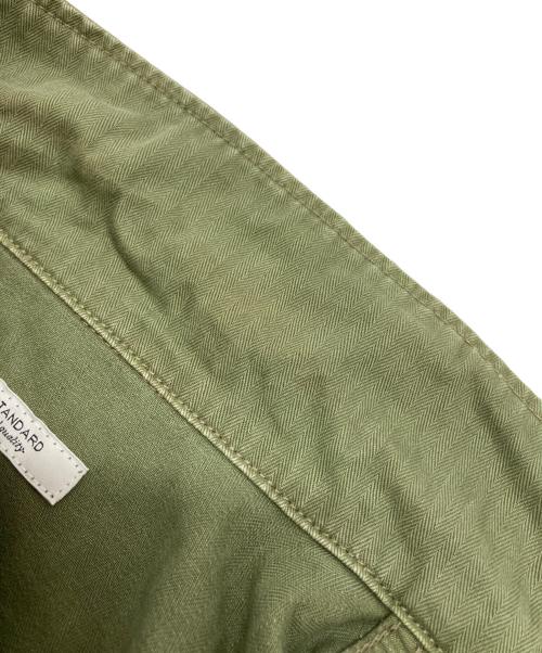 JOURNAL STANDARD（ジャーナルスタンダード）JOURNAL STANDARD (ジャーナルスタンダード) ヘリンボーンツイルミリタリージャケット オリーブ サイズ:Lの古着・服飾アイテム