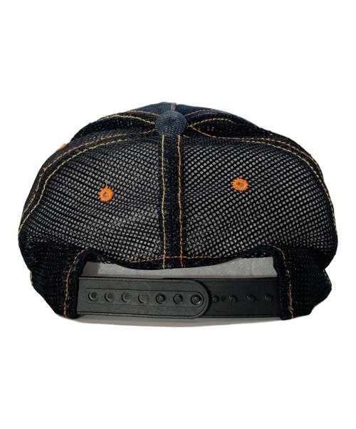 EVISU（エヴィス）EVISU (エヴィス) スカル刺繍メッシュキャップ インディゴ×ブラック サイズ:-の古着・服飾アイテム